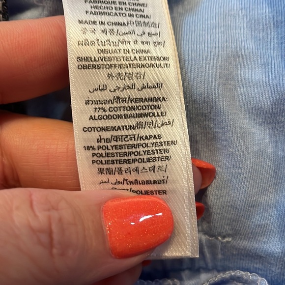 Guess baby boy super soft overalls cotton blend like new denim blue color 6/9 mo - Picture 10 of 11